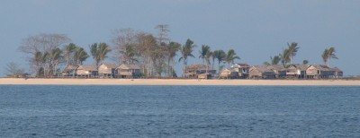 Abandoned village across from Karangraya