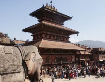 The ancient Bhaktapur main square