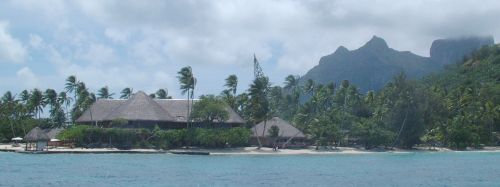 The famous Bora Bora Hotel, which served Pam her first pia colada in 1969!