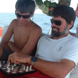Chris & Jon battle on the chessboard