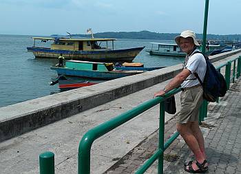 Colin on the Kudat town esplanade