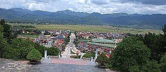 Dien Bien Phu from the top of "monument hill"