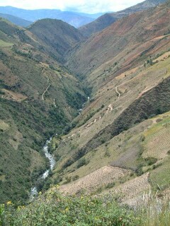 Rio Nuestra Senora, 1,000 feet below Los Nevados
