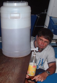 Filling bottles from the carboy