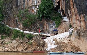 Pak Ou Caves from the Mekong River