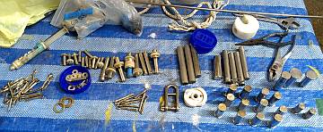 Only SOME of the rigging bits that need to go on the mast