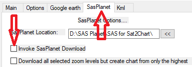 Turning off SAS downloads in Sat2Chart