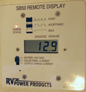 Solar controller display panel