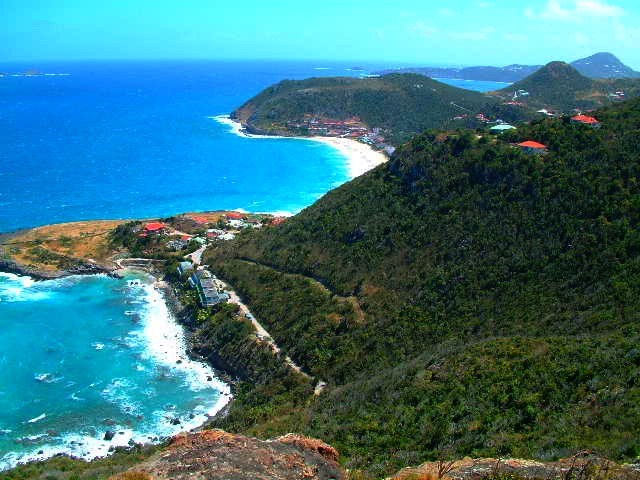 Looking out from the north coast of St Barths