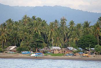 A typical small village on the coast of Sulawesi