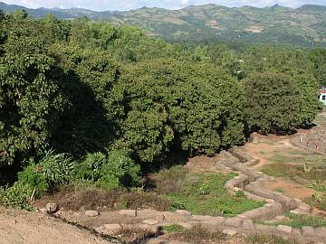 French trenches on their "last stand" hill