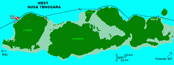 West Nusa Tenggara Map W Nusa Tenggara